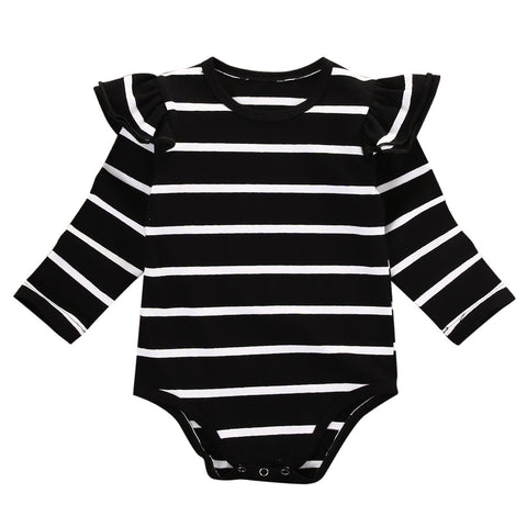 Striped Black Romper