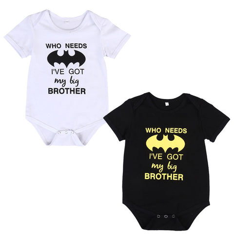 Who Needs Batman Brother Romper