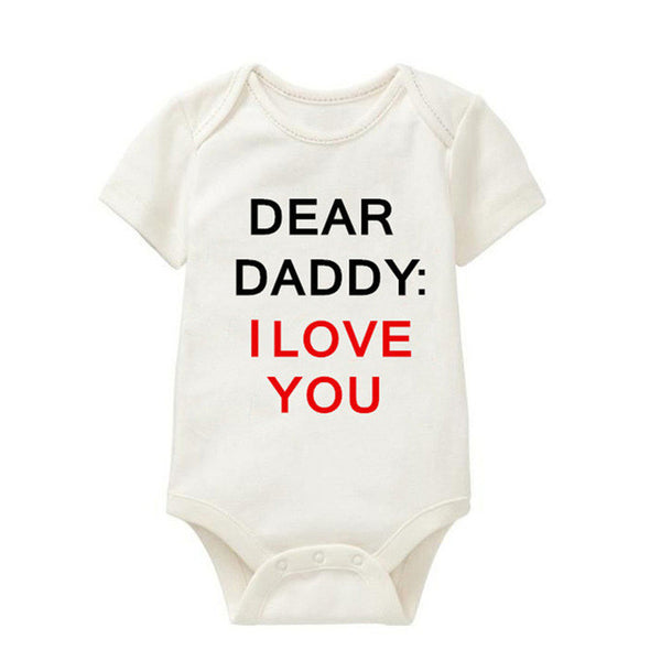 Dear Daddy I Love You Romper