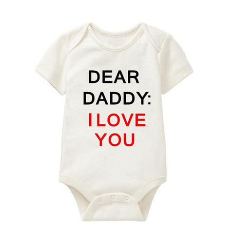 Dear Daddy I Love You Romper