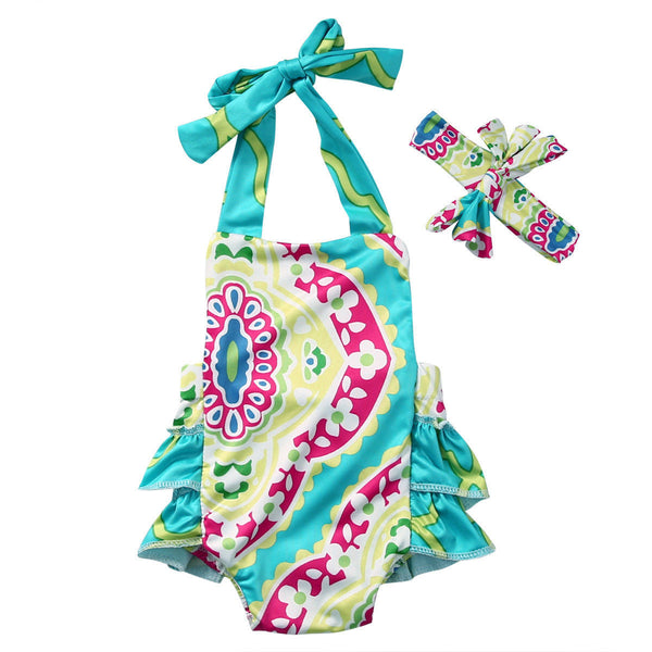 Floral Sea Jumpsuit Romper