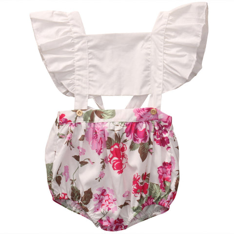 Sweety Ruffle Floral Romper