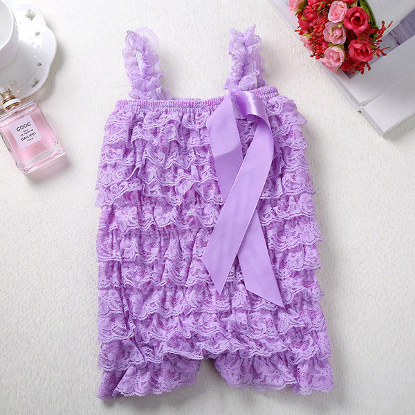 Ruffle Lace Romper
