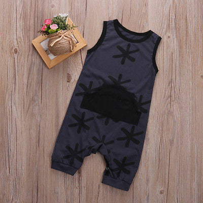 Palm Tree Summer Boy Romper